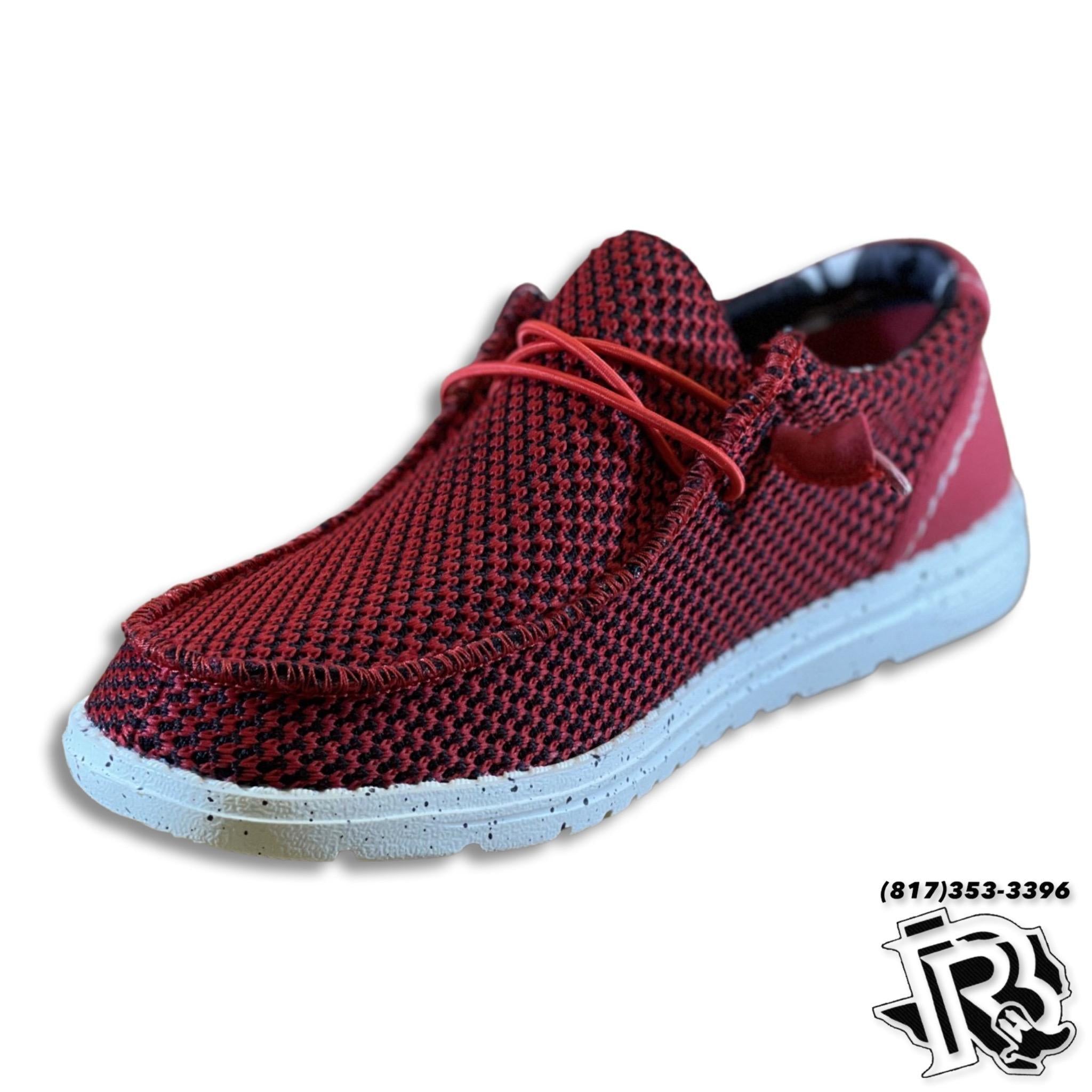“ Francisco “ | MEN SHOES RED WITH WHITE SOLES