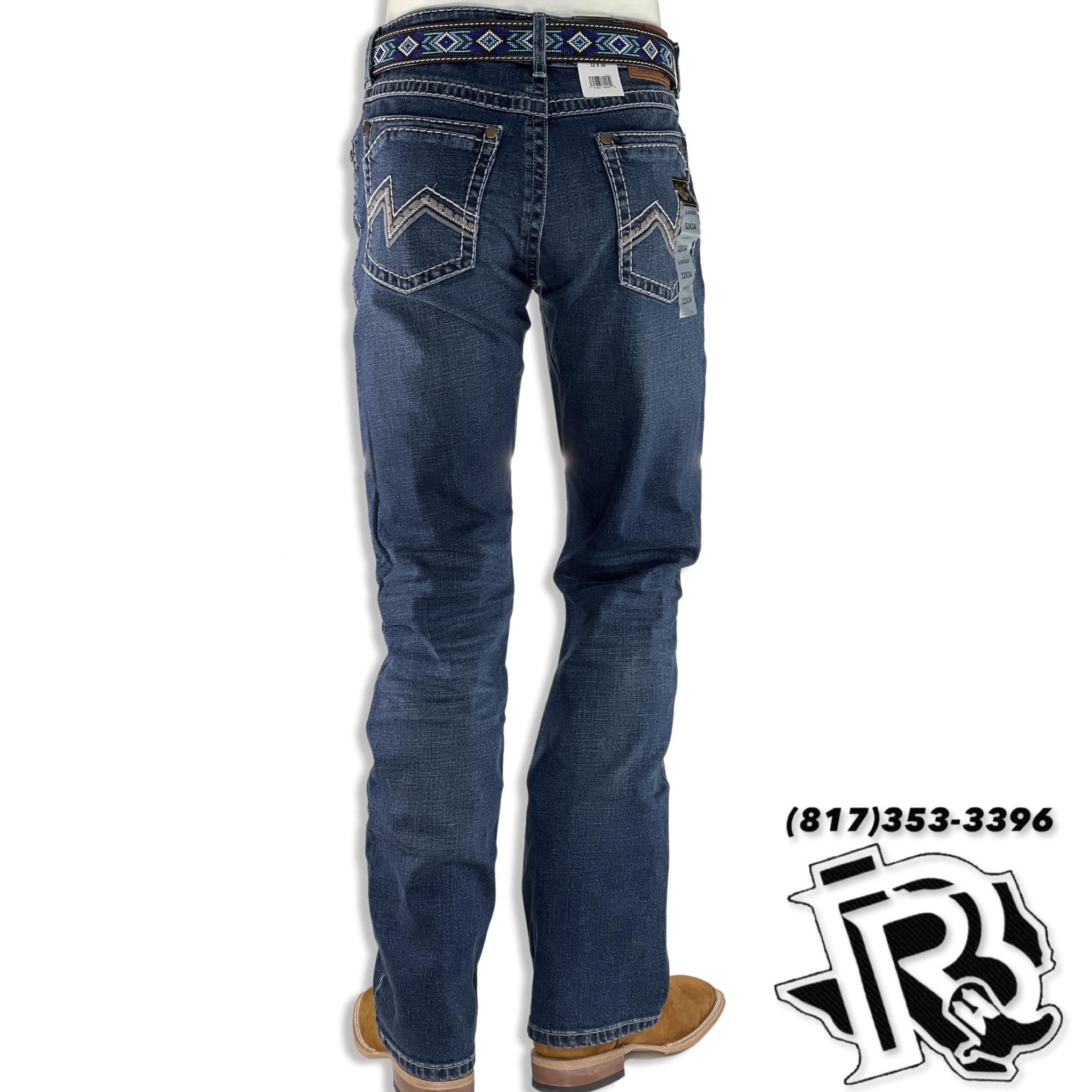 ROCK 47 SLIM BOOT | MEN WESTERN JEANS MEDIUM WASH