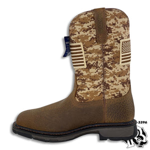 ARIAT NO STEEL |  PATRIOT FLAG MEN WESTERN WORK BOOT 10023100