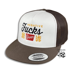 - F*UCKS GIVEN | VINTAGE TRUCKER CAP WITH ROPE CHOCOLATE WHITE