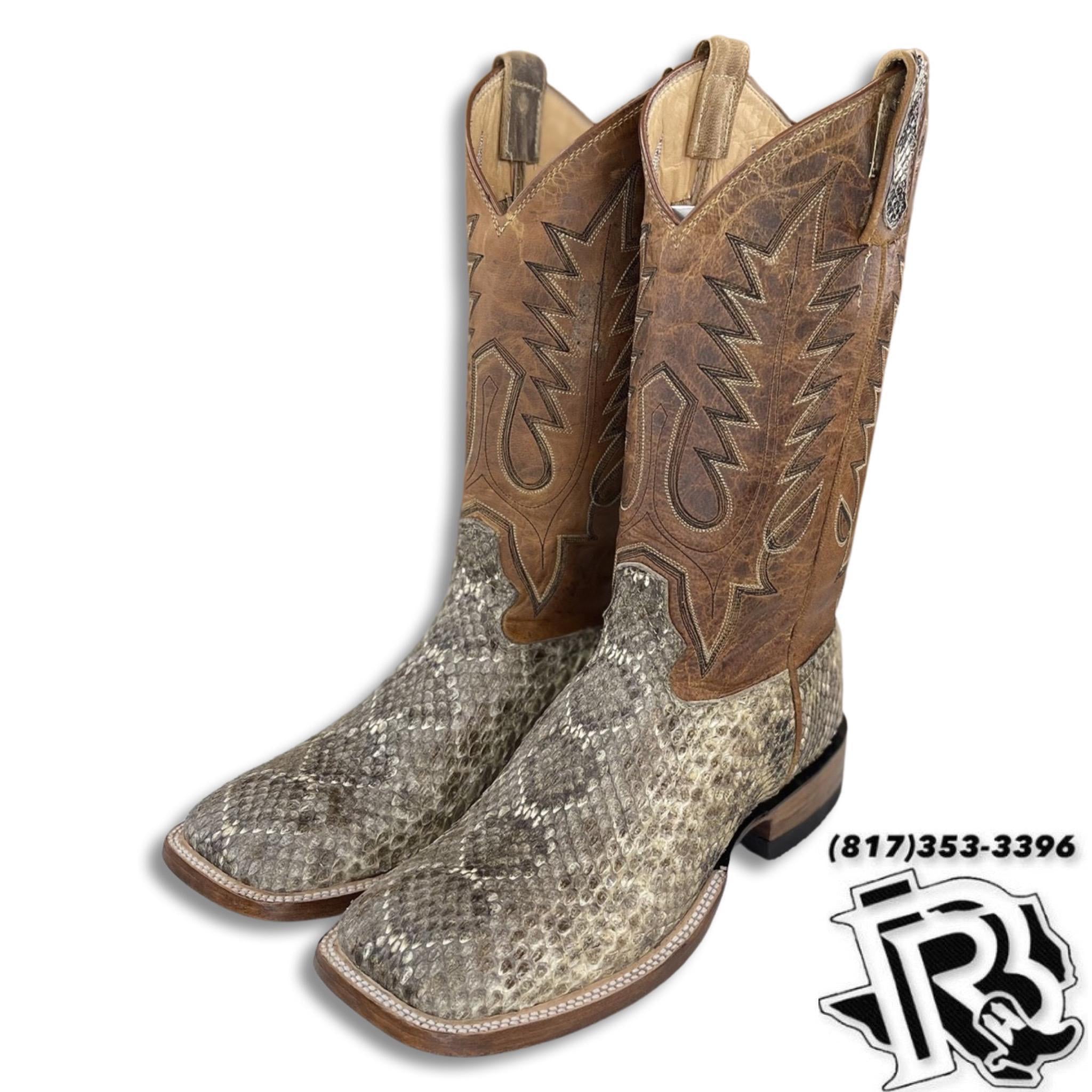 “ Steven “ | ORIGINAL RATTLESNAKE MEN SQUARE TOE WESTERN BOOTS  style# 4542