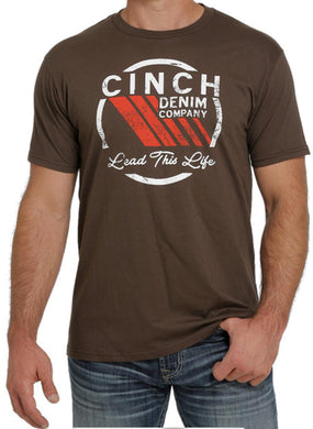 Cinch Men's Lead This Life Logo Graphic Short Sleeve T-Shirt Tee - MTT1690504