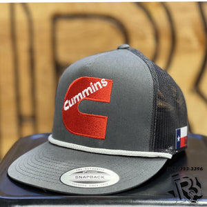 “ CUMMINS “ | TRUCKER CAP WITH ROPE CHARCOAL/CHARCOAL