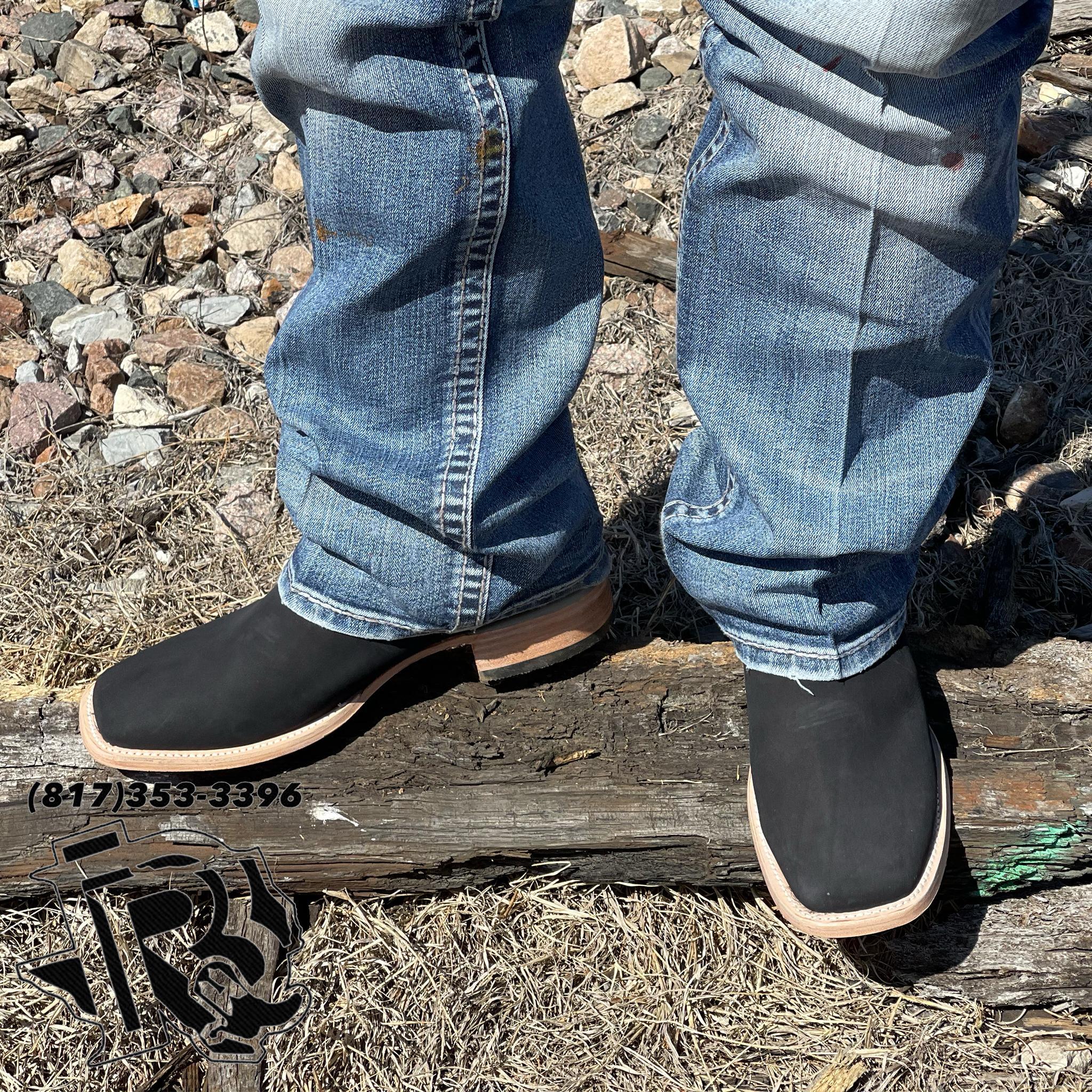 Black roughout discount boots