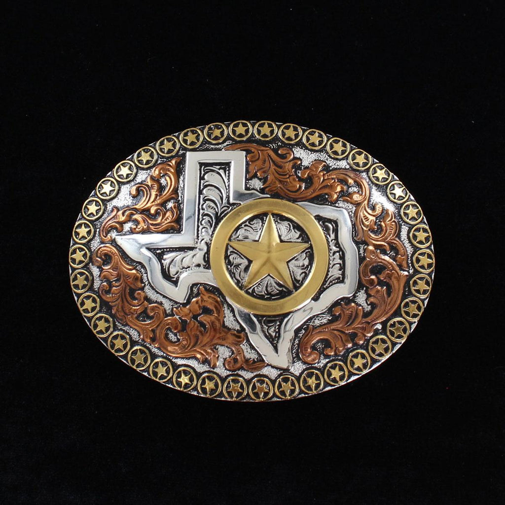 OVAL STAR EDGE TX STAR BUCKLE C10106