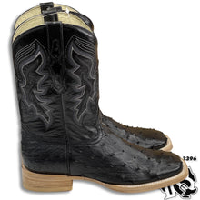 Load image into Gallery viewer, ORIGINAL OSTRISH | MEN BLACK WESTERN SQUARE TOE BOOTS