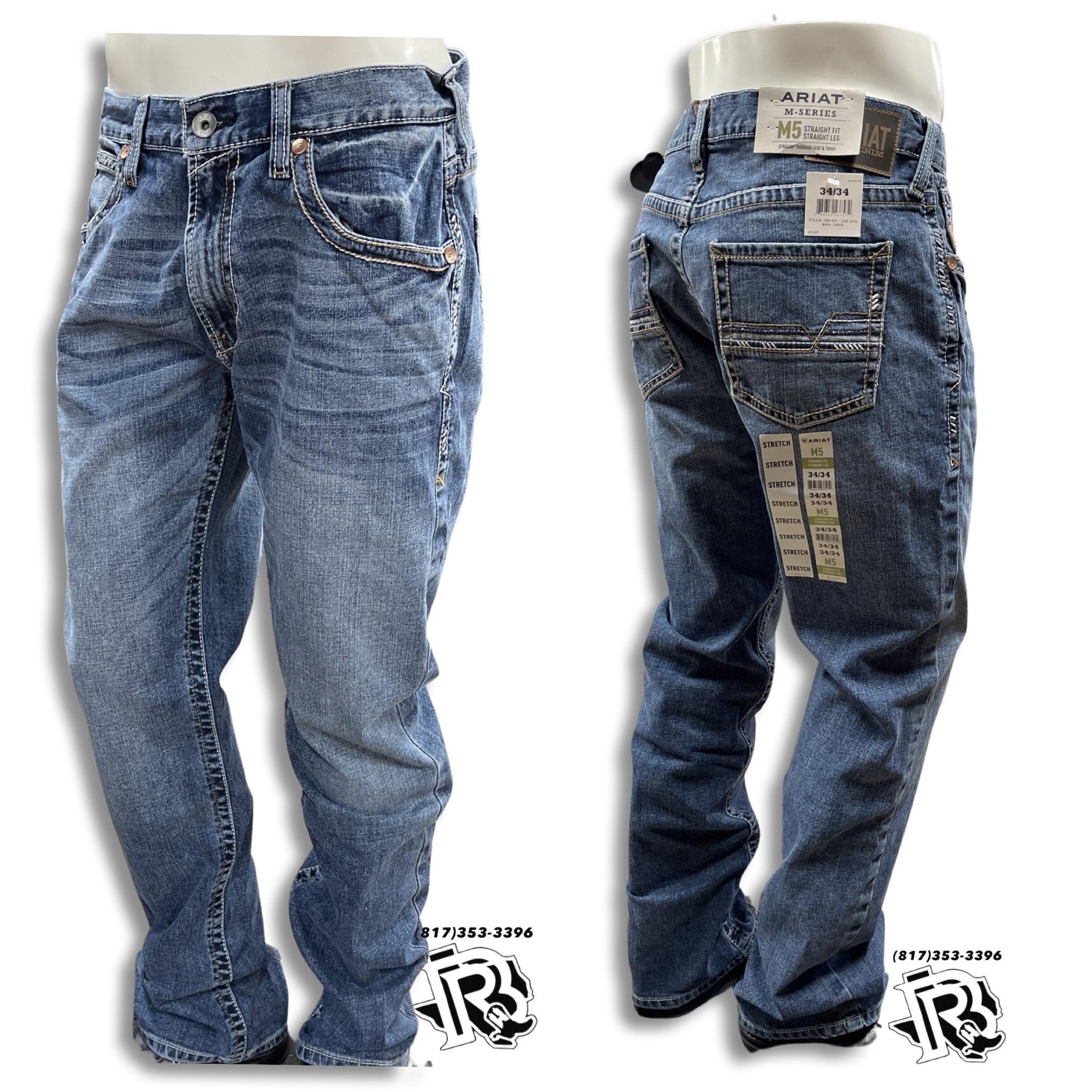 ARIAT JEAN STRAIGHT LEG | M5 Slim Stretch Stackable LIGHT WASH JEANS (10021879) M5