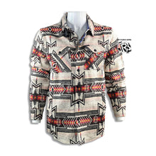 Load image into Gallery viewer, “ Brandon “ | COTTON AZTEC SHIRT JACKET NATURAL ROCK &amp; ROLL RRMO92RZWP