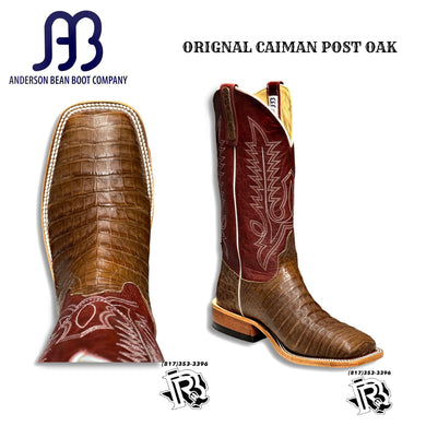 “ Henry “ | ANDERSON BEAN WESTERN BOOTS SQUARE TOE POST OAK