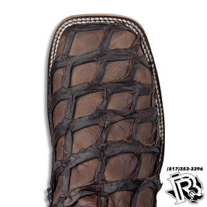 “ Wyatt “  | Men Western Square Toe Boots Brown Original Leather Hometown