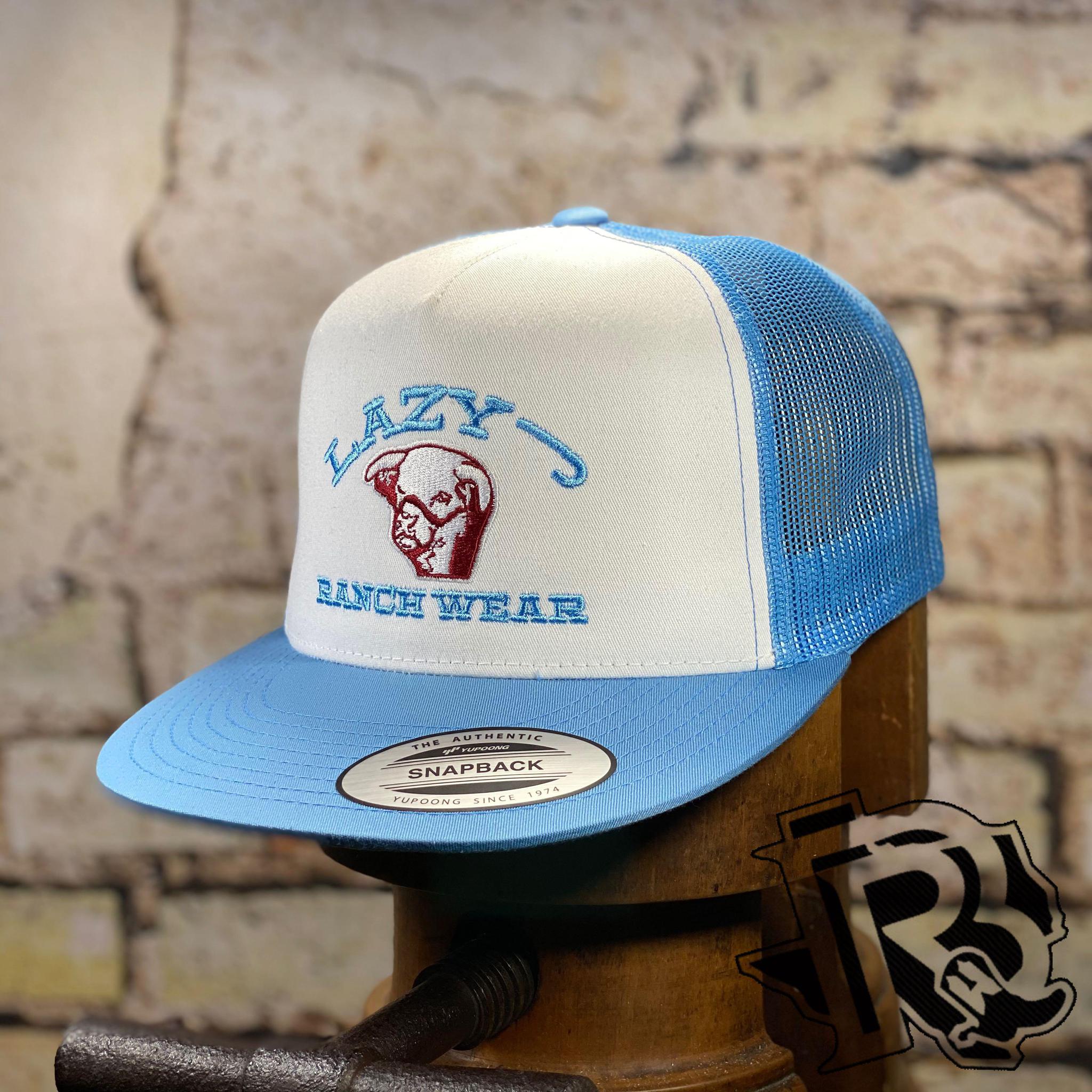 LAZY J LJRW SHOW TIME BLUE &WHITE CAP