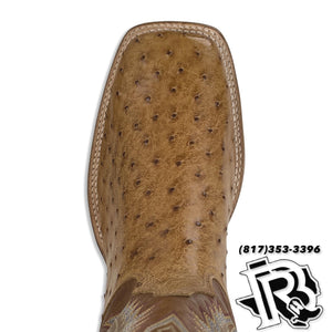 ORIGNAL OSTRICH FELIX | TONY LAMA MEN SQUARE TOE WESTERN BOOT
