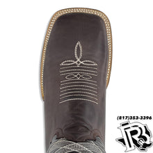 Load image into Gallery viewer, “ Gunner “ | Men Western Square Toe Boot Dark Brown Leather  #707