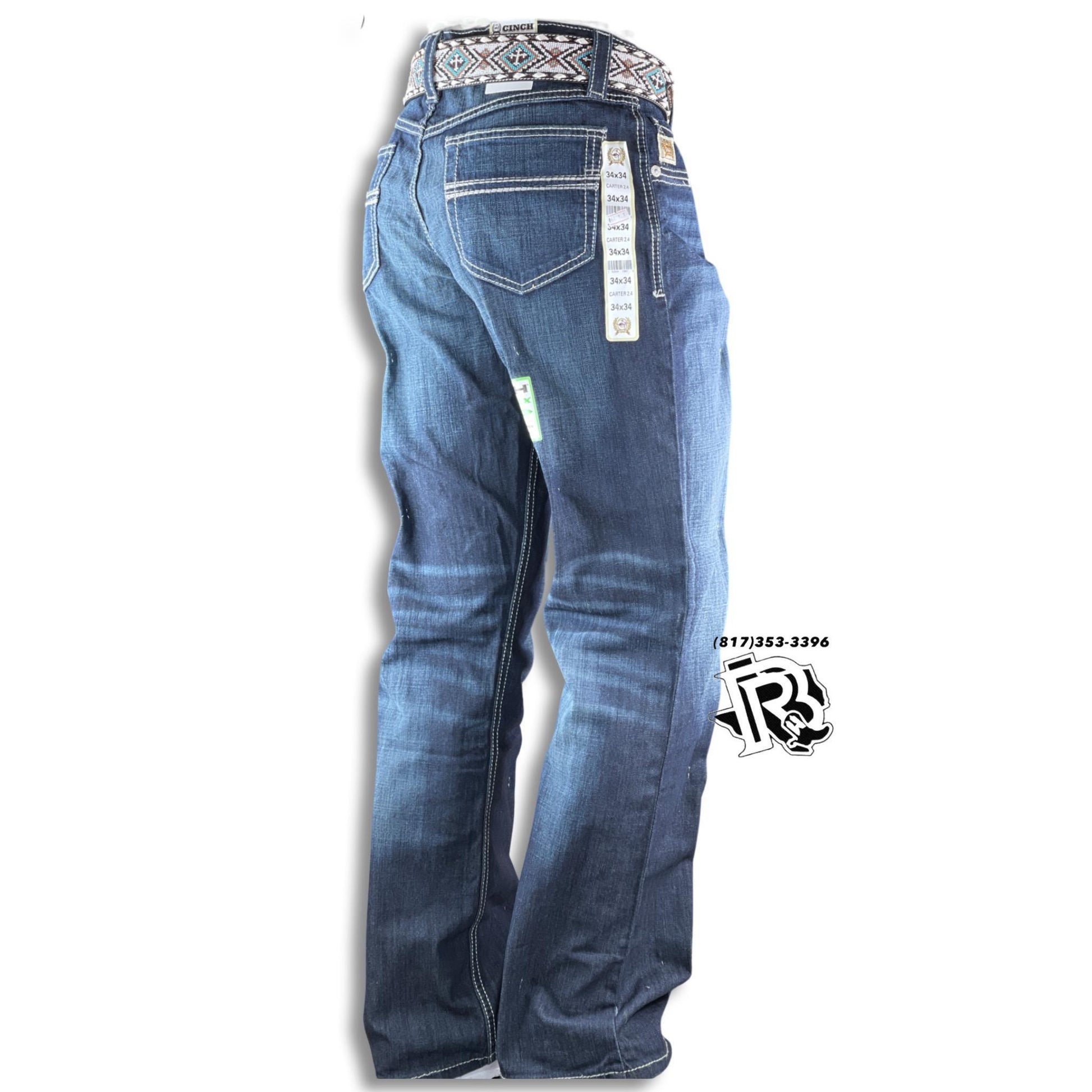 Kevin “ | CINCH MENS CATER 2.4 RINSE INDIGO JEANS MB71934005 
