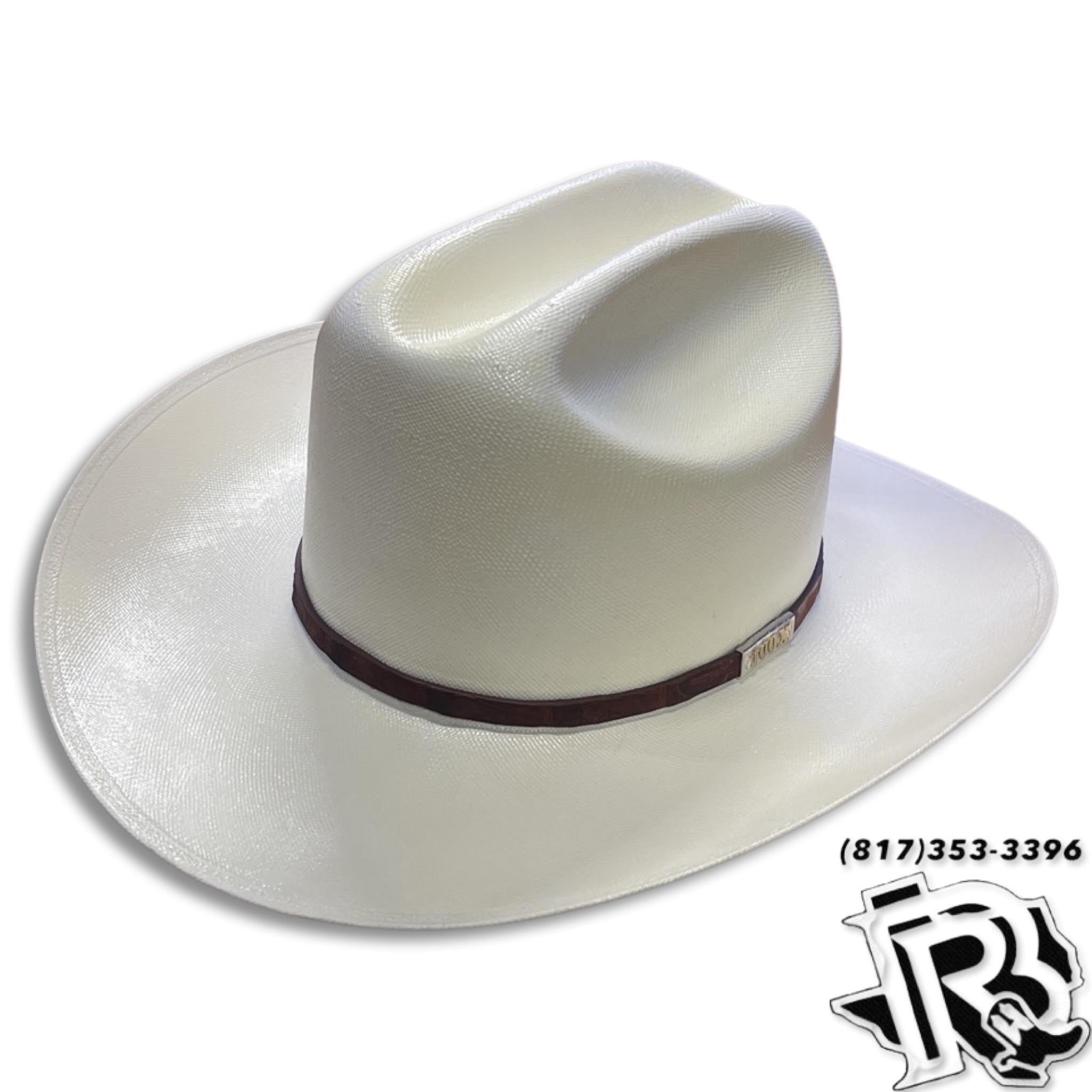 LARRY MAHAN 100X STRAW HAT SINALOA 3.5 INCH BRIM Botas Rojero