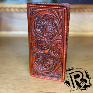 Twisted X Floral Tooled Leather Rodeo Wallet XWC3-2