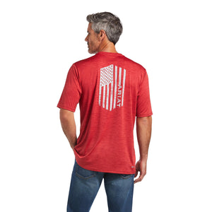 MEN'S ARIAT CHARGER VERTICAL FLAG TEE |10039552