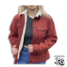 Load image into Gallery viewer, “ Sofia “ | WOMENS ARIAT TRUCKER JACKET GRIZZLY RED |10041639