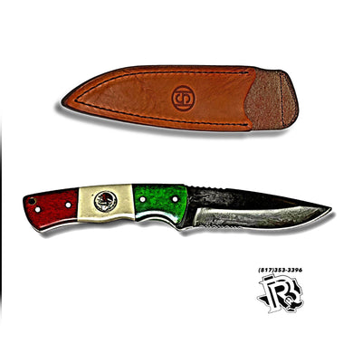 “ Dylan “ | MEXICO FLAG KNIFE WESTERN WITH SHEATH CSH-SMEX