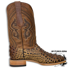 Load image into Gallery viewer, CAIMAN PRINT ORIX | MEN SQUARE TOE BOOTS