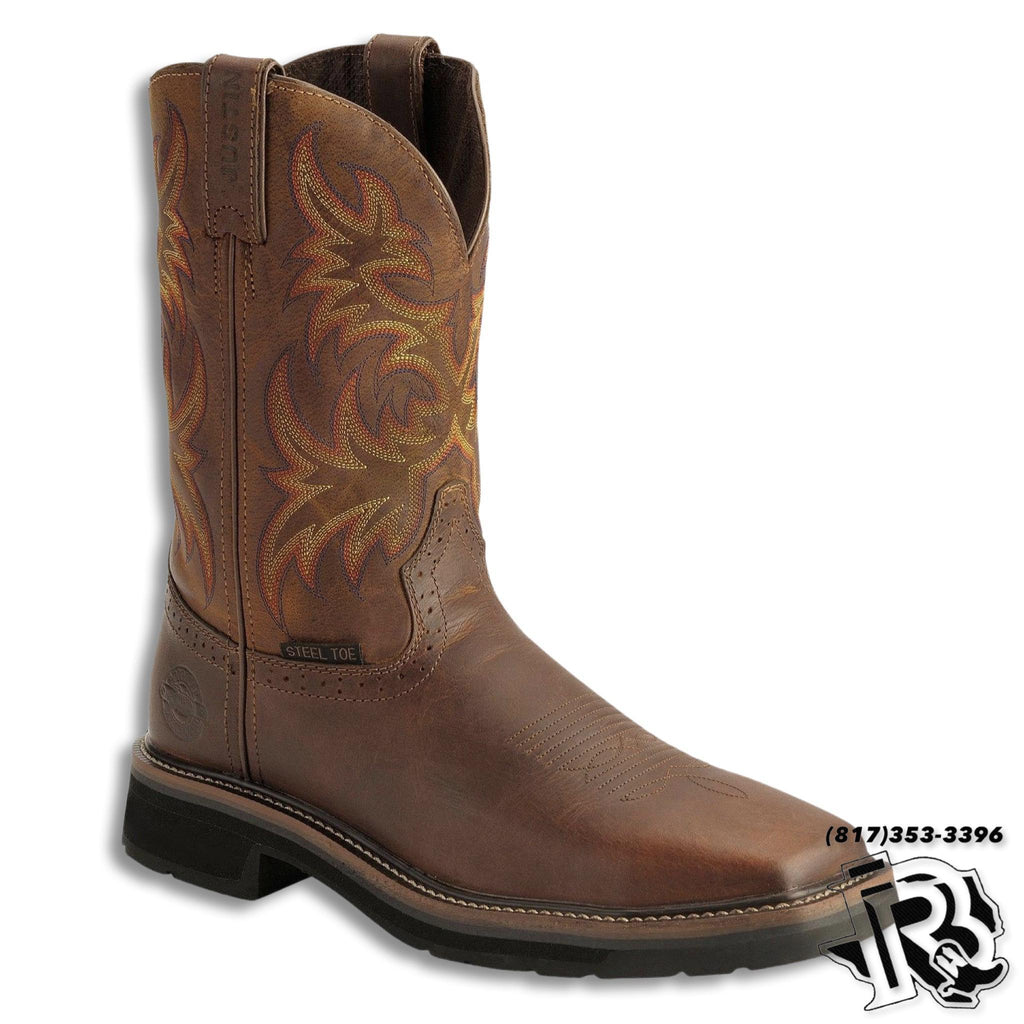Justin NO STEEL TOE | DRILLER WESTERN WORK BOOTS WK4681