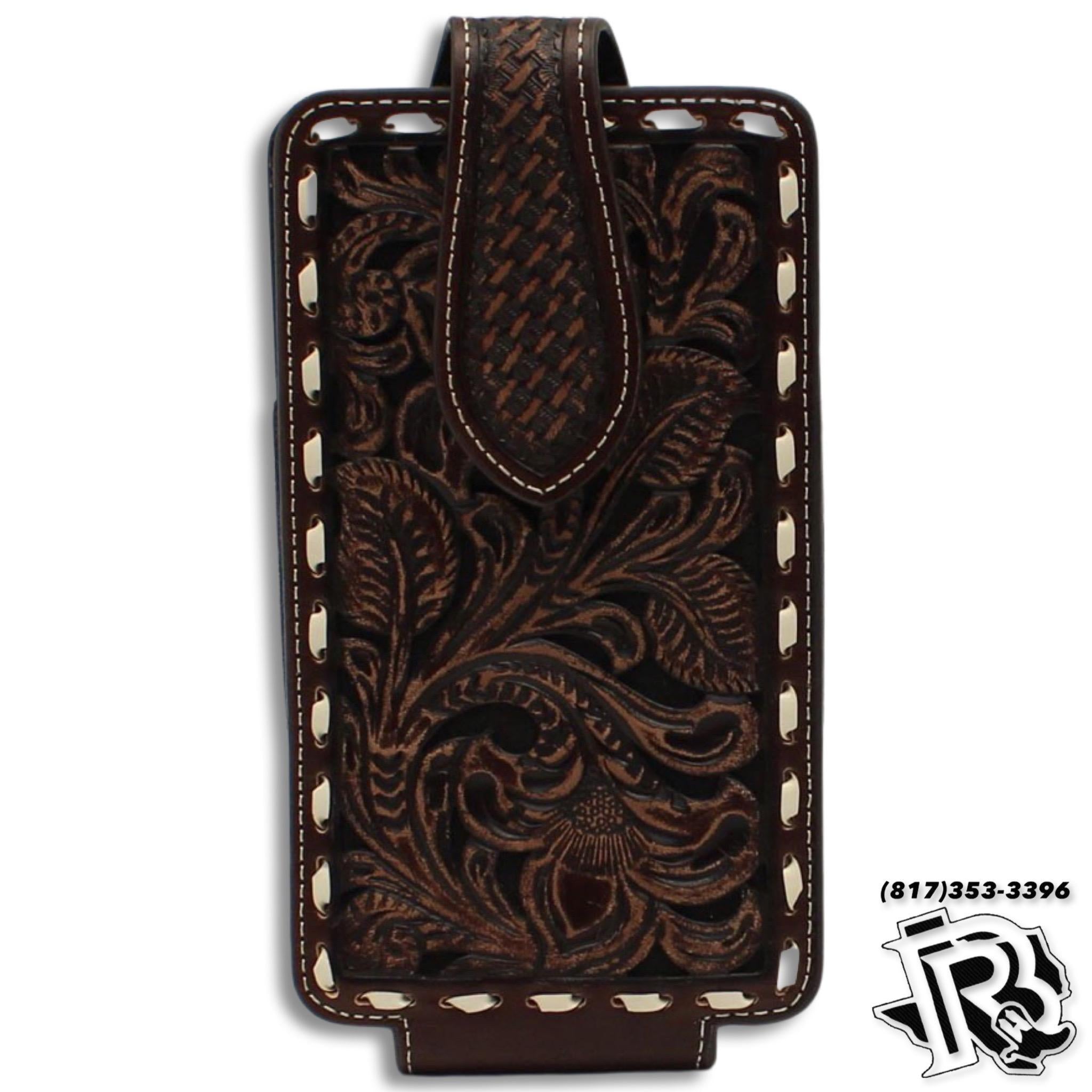 ARIAT CELL CASE LARGE FLORAL EMBOSSED WHITE LACE BROWN A0602802 – Botas Rojero ARIAT CELL CASE LARGE FLORAL EMBOSSED WHITE LACE BROWN A0602802 – Botas Rojero