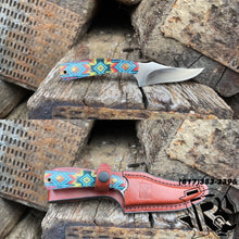 Load image into Gallery viewer, “ Thomas “ |  TWISTED X KNIFE YELLOW BEADED DESIGN