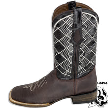Load image into Gallery viewer, “ Gunner “ | Men Western Square Toe Boot Dark Brown Leather  #707
