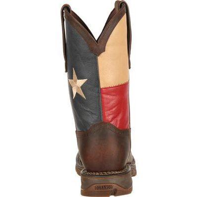 DURANGO STEEL TOE | TEXAS FLAG MEN WESTERN WORK BOOTS  DB021