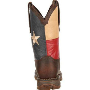 DURANGO STEEL TOE | TEXAS FLAG MEN WESTERN WORK BOOTS  DB021