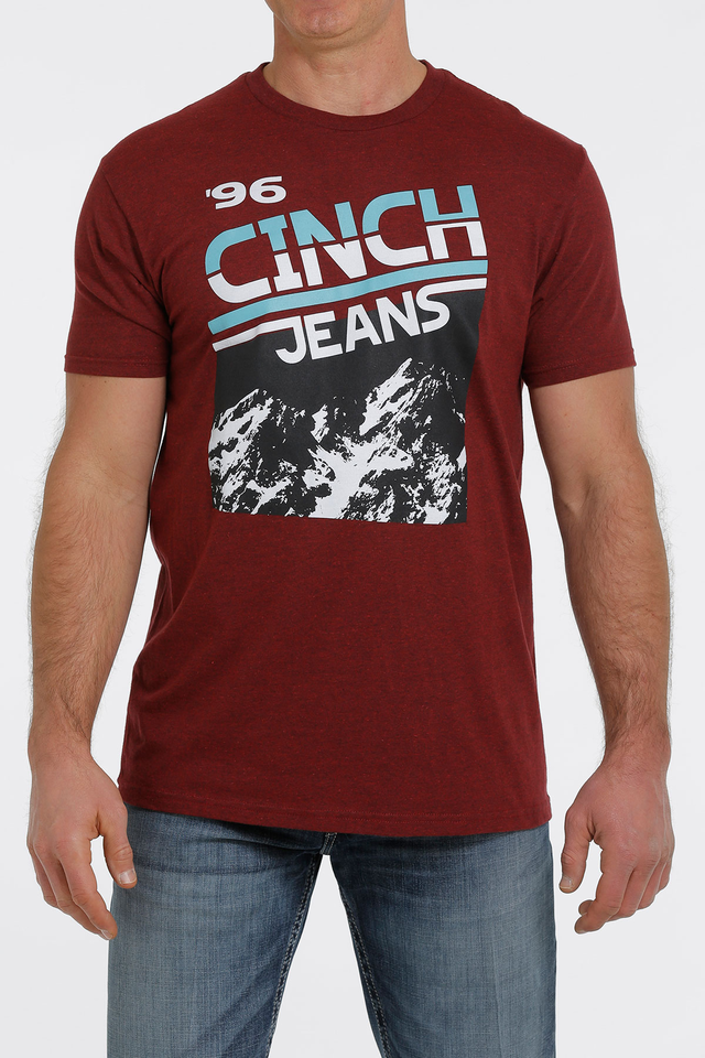 MENS CINCH TEE HEATHER RED  (MTT1690478)