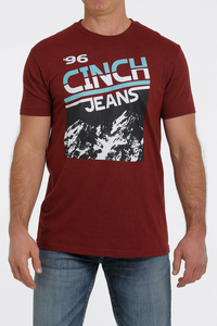 MENS CINCH TEE HEATHER RED  (MTT1690478)