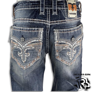 SLIM STRAIGHT | ROCK REVIVAL STONE WASH JEANS HARMON