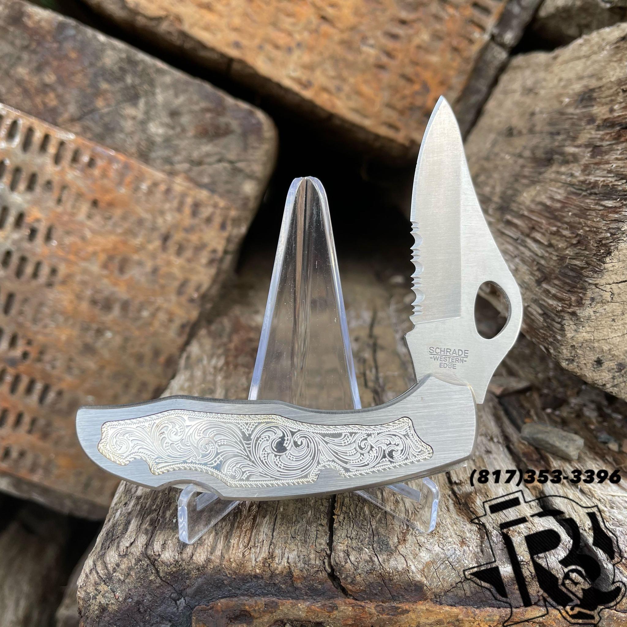 KNIFE WESTERN EDGE | METAL ENGRAVED KNIFE