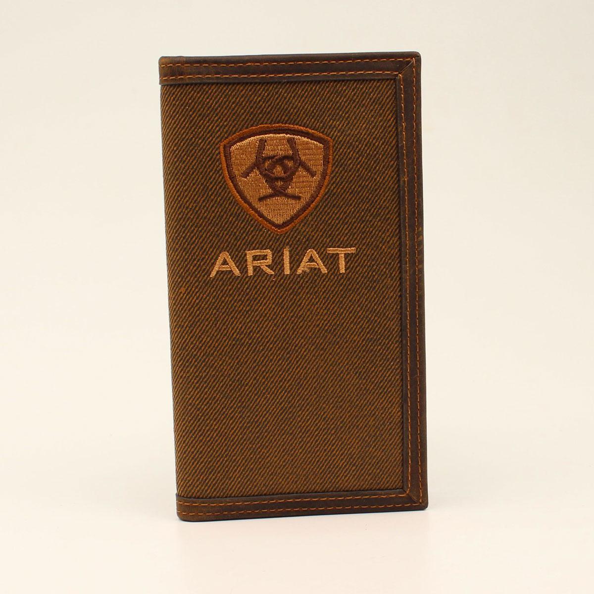 ARIAT RODEO WALLET CENTER LARGE COTTON TAN