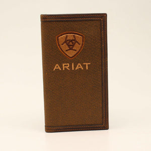 ARIAT RODEO WALLET CENTER LARGE COTTON TAN