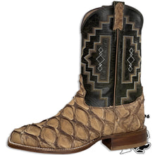 Load image into Gallery viewer, BIG BASS FISH BOOT | TONY LAMA MEN SQUARE TOE WESTERN BOOT  LEVIATHAN CHOCOLATE