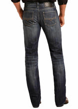 Load image into Gallery viewer, Rock &amp; Roll Cowboy Men&#39;s Revolver Slim Straight Leg Medium Wash Jeans M1R4440
