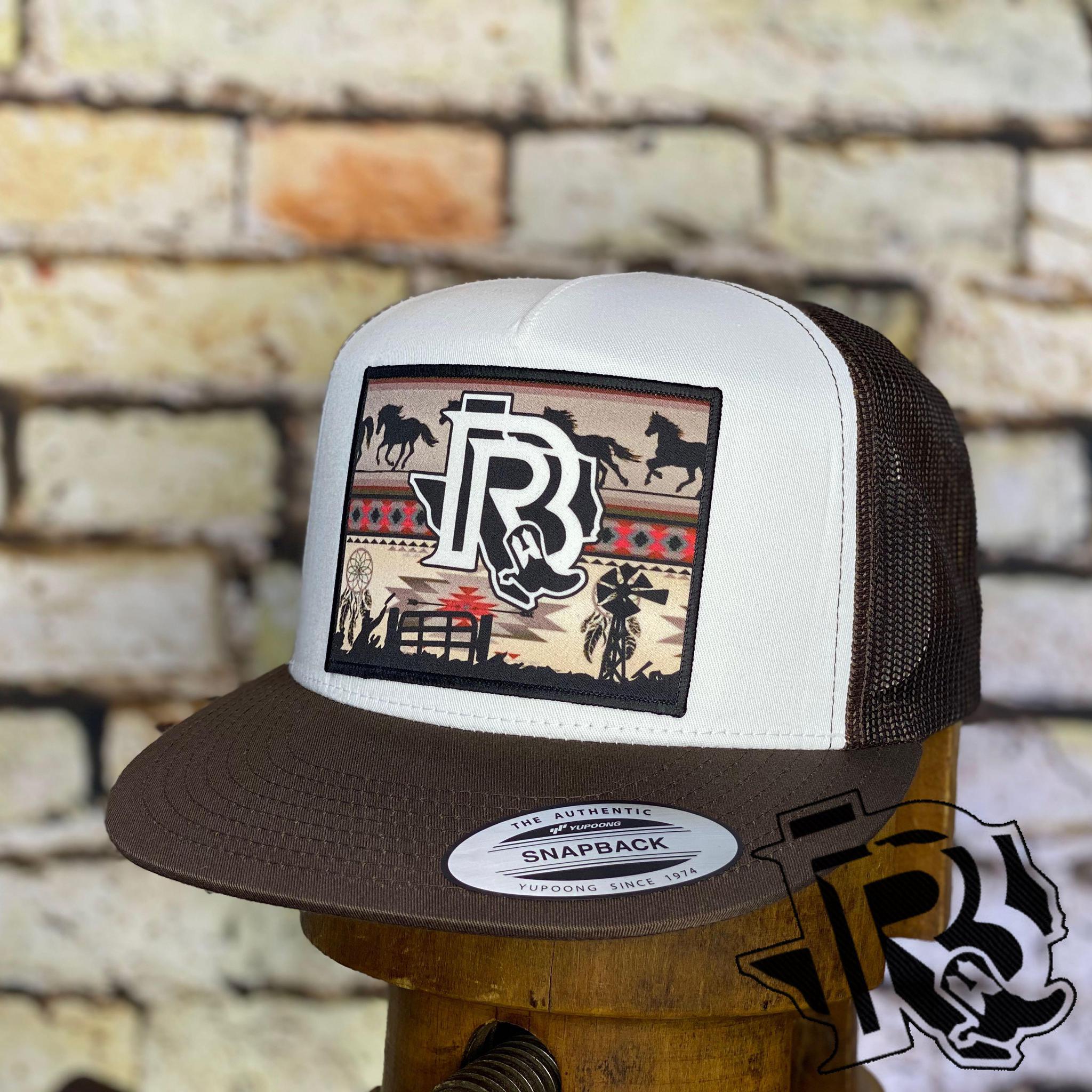 BR WILD WEST Brown/White/Brown CAP