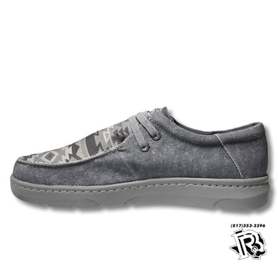 “ JIMMY “ | MEN'S ARIAT HILO STRETCH LACE CHARCOAL/GRAY AZTEC PRINT 10040438