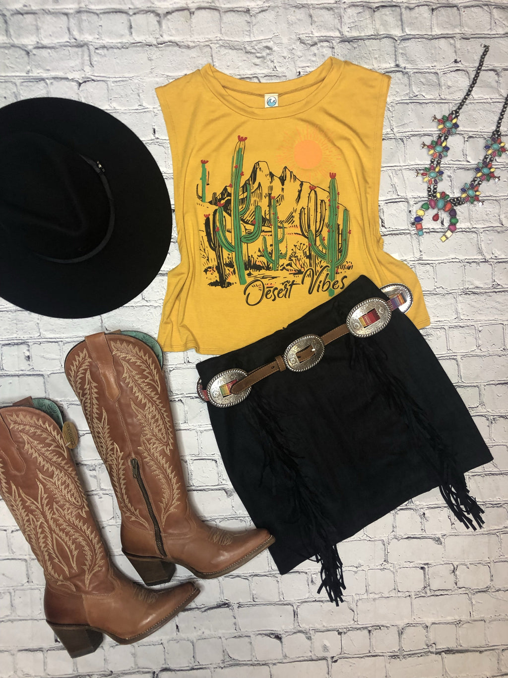 Desert vibe yellow shirt