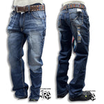 ARIAT JEANS BOOTCUT | M2 DARK BLUE WITH STONE WASH MEN JEANS (10021850)