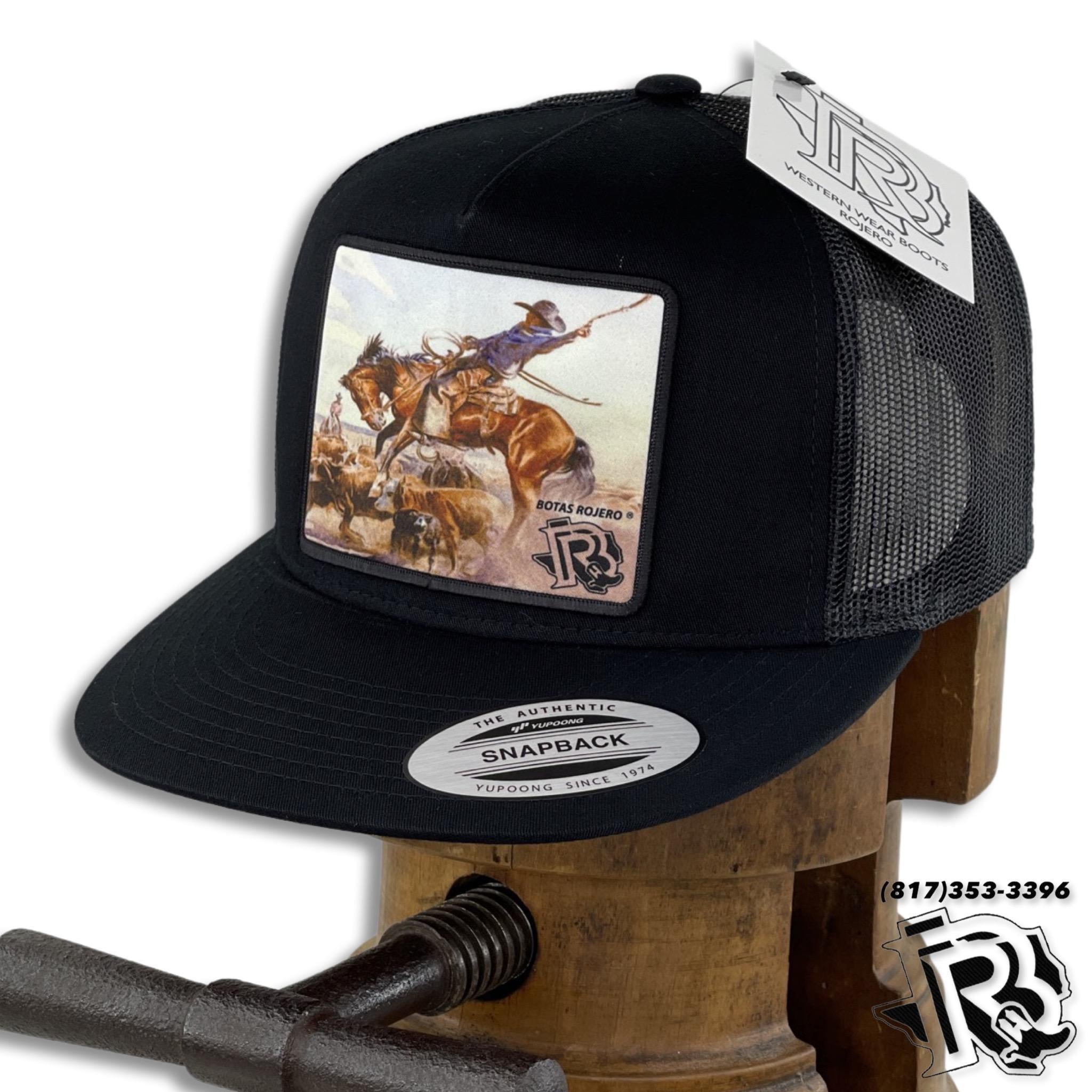 BUCKING HORSE EDITION : BY BR CAP BLACK/BLACK