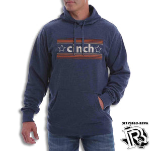 CINCH | MENS NAVY RETRO LOGO HOODIE
