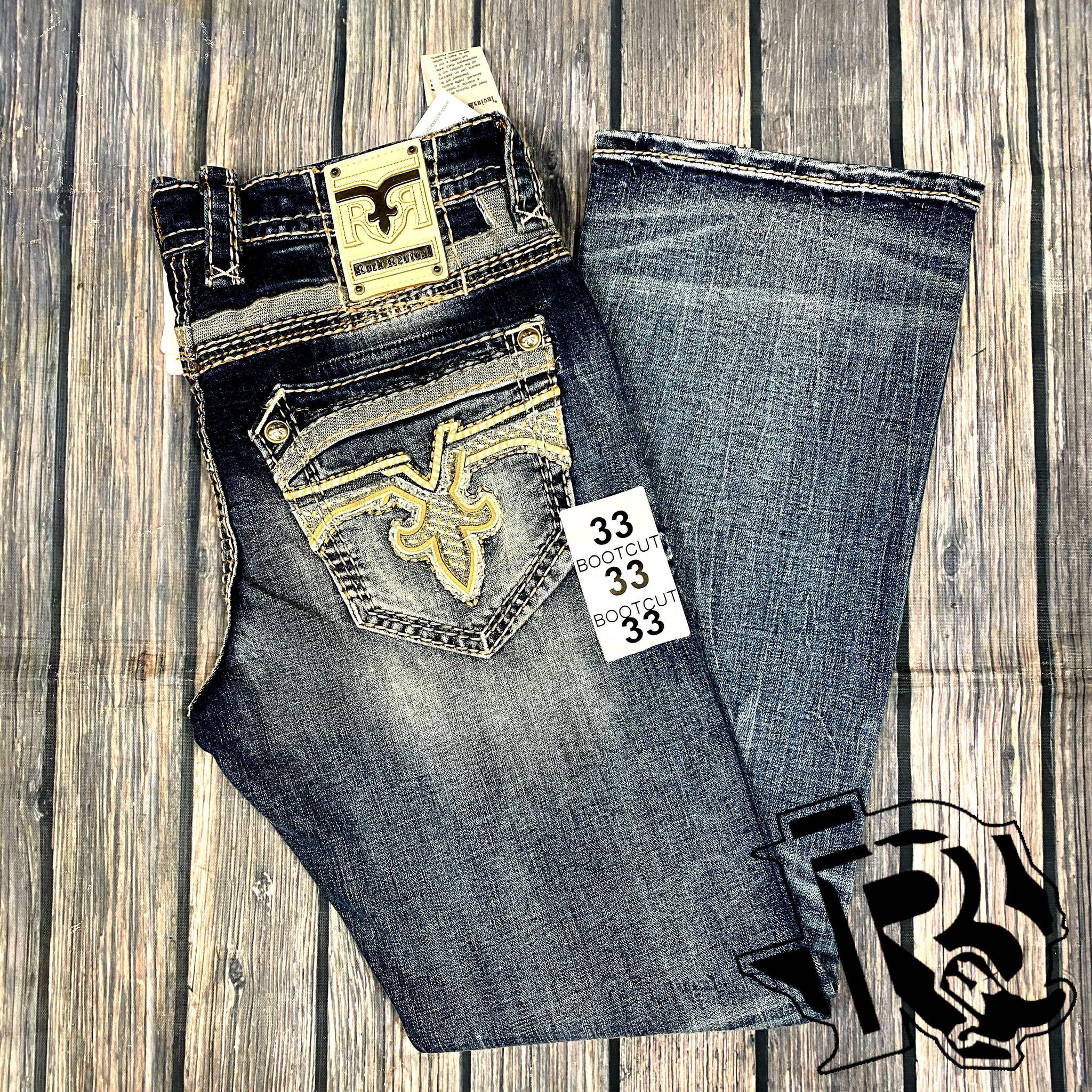 Rock revival bootcut jeans mens outlet