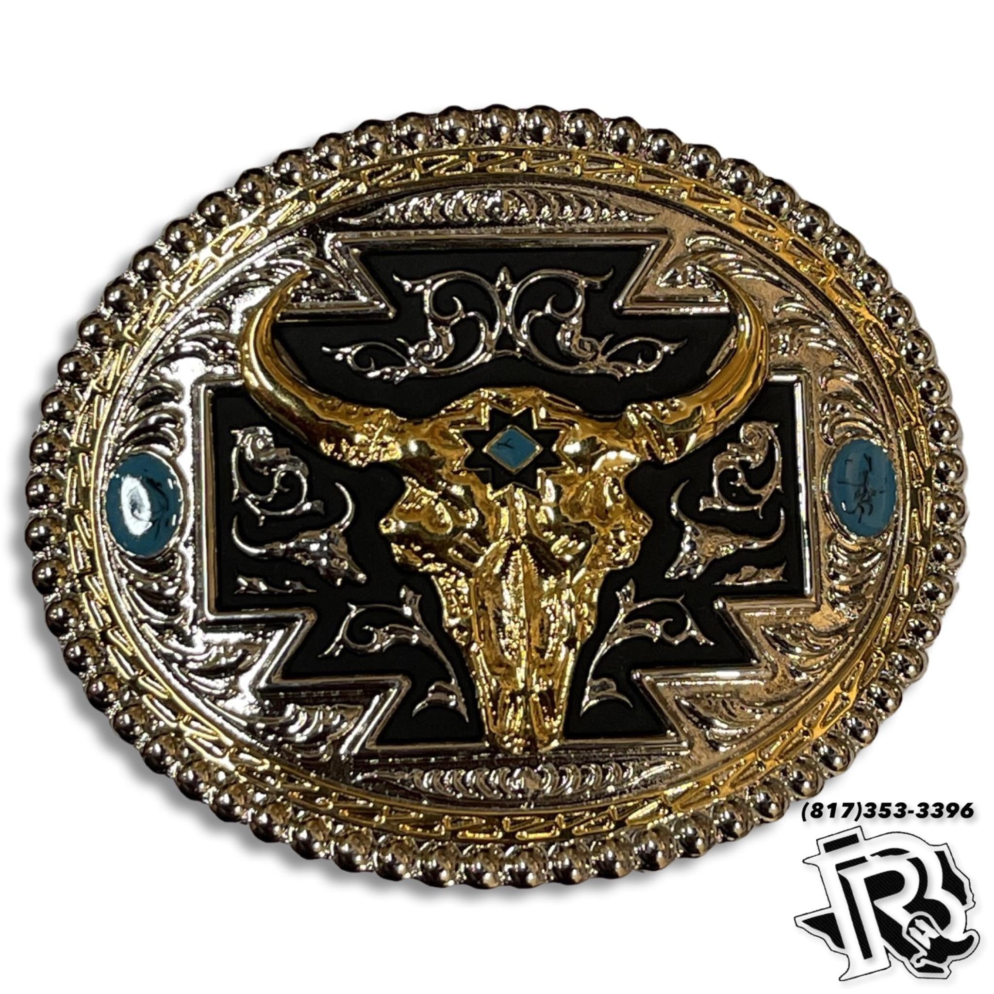 BELT BUCKLE | BULL SKULL