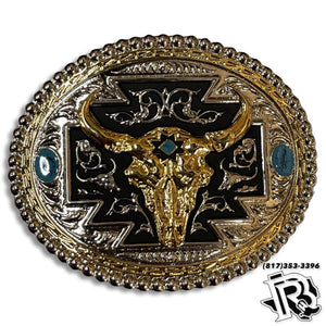 BELT BUCKLE | BULL SKULL