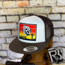 Load image into Gallery viewer, BR CAPS | COWBOY SUNSET BROWN/WHITE/BROWN