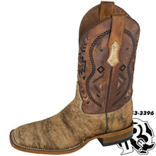 Load image into Gallery viewer, “ Augustine “ | MEN WESTERN SQUARE TOE DARK COWHIDE BOOTS