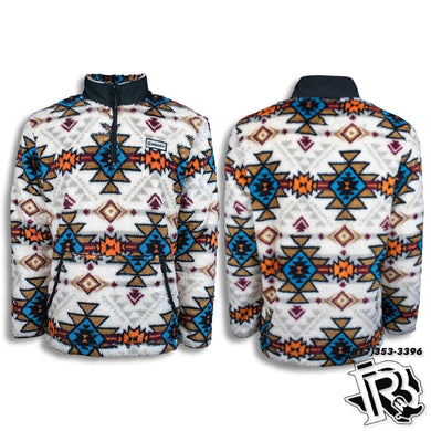(YOUTH HOOEY) | PULLOVER JACKET AZTEC CREAM (HJ077CR-Y)